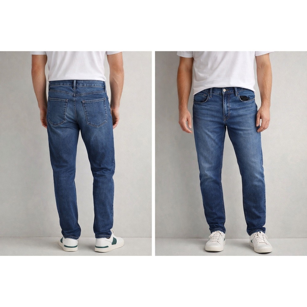 Old Navy‎ Mens Slim Fit Dark Wash Blue Denim Jeans Size 30x32